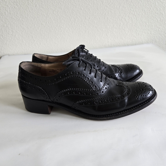 Church Constance Oxford Brogues Bkack Leather English Shoes size 37.5 or US 7.5 - Picture 4 of 16